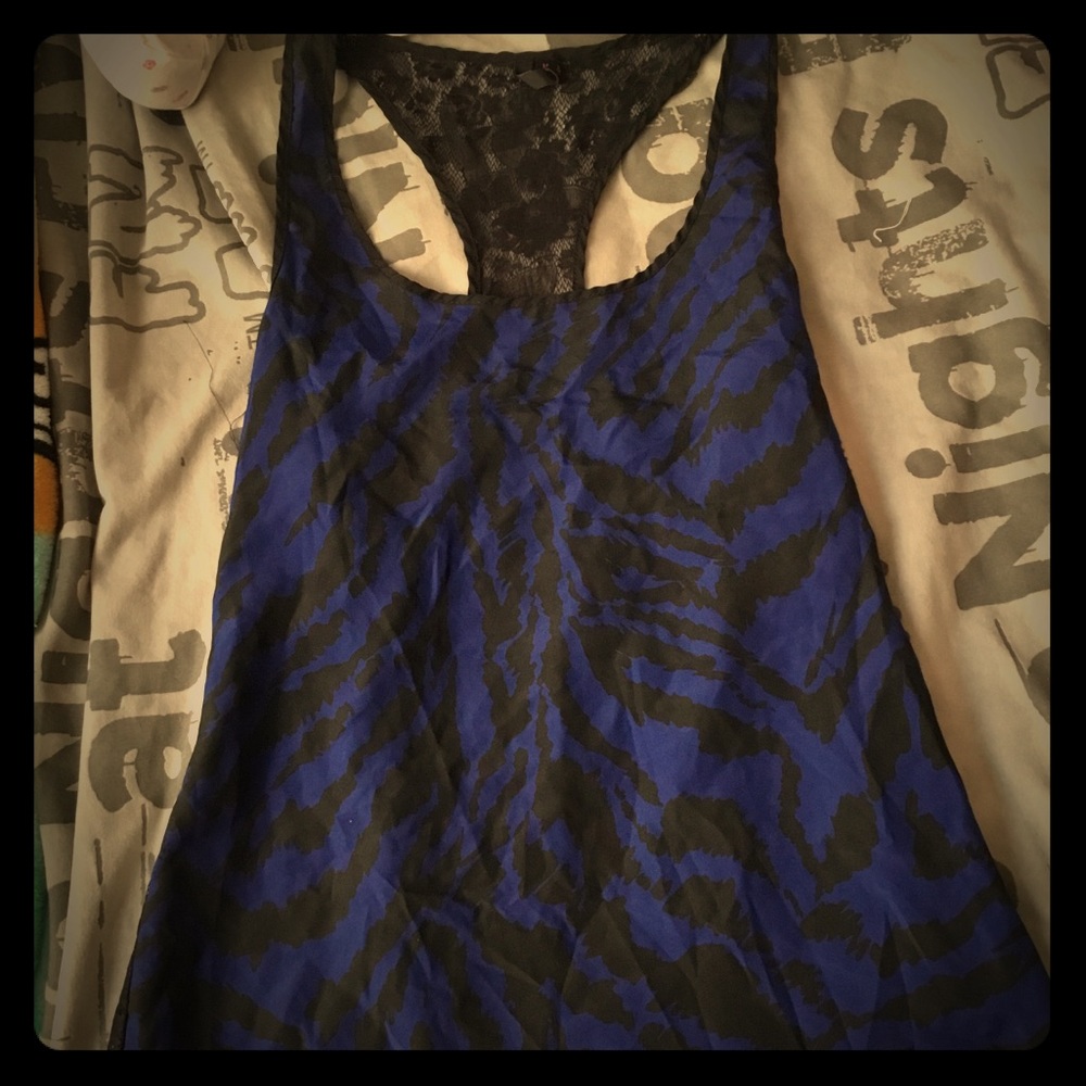 Zebra tank top